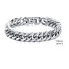 Stylish Double Curb Chain Bracelets for Men Boys,8/10/12/15mm Stainless Steel Miami Link Wristband,Punk Jewelry Gifts - Image 11