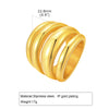 Stainless Steel Chunky Dome Rings for Women, Geometric Ring Gold Plated Aesthetic Jewelry - Image 7