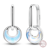 Silver Sweetheart Bow Earrings Round Donut Zircon Crab Ocean Earrings for Women Girls Jewelry - Image 32