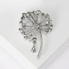 Classic Rhinestone Dandelion Brooches for Women Pearl Plant Pins Casual Party Accessories Gifts Friends Decoration - Image 6