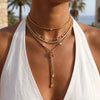 Stainless Steel Shiny Zirconia Pendant Necklace For Women Delicate Pvd Plated Charm Jewelry Gift - Image 3