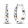 Small Hoop Earrings with Butterfly and Heart Motifs - Image 19