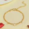 Sliver Plated CZ Anklet Bracelets for Women Girl Heart Charm Dainty Layer Chain Anklets Jewelry Gifts - Image 5