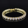 Cubic Zirconia Tennis Bracelet Gold Color Iced Out CZ Chain Bracelets For Women Men Hip Hop Bling Homme Jewelry Gift - Image 1