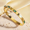 Personality Gold Plated Stainless Steel Cubic Zircon Bracelet for Women Jewelry Gift - Image 6