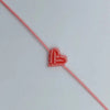 Braided Heart Rope Bracelet Adjustable in Many Colors - Image 19