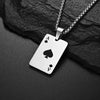 Playing Card and Dollar Sign Pendant Necklace Hip Hop Style 60cm - Image 3