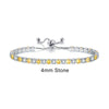 Adjustable Multicolor Tennis Bracelet with Colorful Stone Accents - Image 17