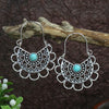 39 Styles Bohemian Vintage Tibetan Silver Geometric Drop Earrings For Women Ethnic Blue Stone Tassel Dangle Earrings Jewelry - Image 24