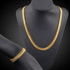 Silver Gold Noble 6mm Snake Bone Chain Necklaces Bracelets Jewelry Sets For Men Women Does Not Fade - Image 1