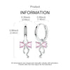 Silver Earrings Women Sparkling Braided Hoop Earring For Anniversary Wedding Jewelry Gifts - Image 6
