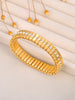 316L Stainless Steel CZ Crystal Elasticity Chain Bracelets For Women Gold Plated Jewelry - Image 4