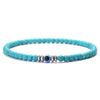 Classic Beaded Bracelet Men Apparel Accessories Evil Eyes 4mm Howlite Tiger Eyes Stone Wrap Braslet - Image 12