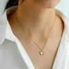 Love Heart Pendant Necklace in Silver-Tone - Image 7