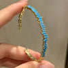 Three-Piece Open Bangle Set with Cubic Zirconia Accents - Image 12