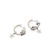 Light Elegant Simple Star Crystal Hoop Earrings For Women Metal Jewelry Party Gifts - Image 5