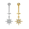 1pcs Faux Fake Belly Piercing Flower Butterfly Dangling Fake Belly Button Pircing Clip On Umbilical Navel Cartilage Earring Clip - Image 10