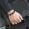 Vintage Multilayer Brown Leather Stainless Steel Men Bracelet Bead Bracelet Jewelry Male Wrist Bangle Christmas Gifts - Image 6