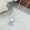 Silver Jewelry Set Antler Moonstone Crystal Earrings Bracelet Necklace Elegant Christmas Ladies - Image 4