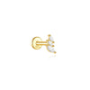 Silver 1pc Water Drop Zirconia Tassel Chain Two Stud Earrings For Women Hypoallergic Jewelry - Image 14