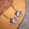 Bronze Dragonfly Drop Earrings with Multicolor Stone Accents - Image 12