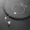 Ring Bracelets for Women Heart Clover Paperclip Chain Hand Chain Finger Bangle Stainless Steel Adjustable Wrist Jewelry - Image 3