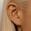 Open Heart Hoop Earrings in Gold Tone or Silver Tone - Image 59