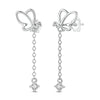 Butterfly Hoop Earrings with Colorful Cubic Zirconia - Image 20