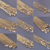 Ten-Piece Stainless Steel Chain Necklace Lot in Gold-Tone with 45 cm Length - Image 1