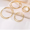 Stainless Steel Big Circle Hoop Earrings for Women,Gold Plated 25mm-70mm Loop Jewelry - Image 5