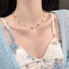 Natural Stone Bead Choker Necklace with Multiple Color Styles - Image 2