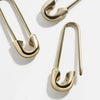 Minimalist Safety Pin Shape Leverback Earrings for Women U-shaped Gold Plated Lock Pendant Pierced Earring Jewelry Accessories - Image 1
