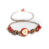 Handmade Apple Ceramic Bracelet Adjustable Woven Cord Cute Cartoon Style Jewelry for Gifts - Image 3