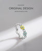 MODIAN 925 Sterling Silver Plant Series Original Design Enamel Daisy Flower Rings For Women Colorful Ring Fine Jewelry