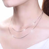 Sell Snake Chain Silver Ladies`1MM Snake Necklaces Jewelry Gift - Image 3