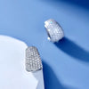 Dainty Small Hoop Earrings for Women Pave Half Circle CZ Stone Sparkling Earrings Versatile Female Jewelry - Image 4