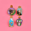 4pcs/Set Anime Ghost Enamel Pin Movie Magic Bottle Brooch Lapel Pin Badge on Backpack Clothing Accessories Jewelry Gifts - Image 6