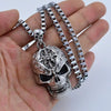 Vintage Hip Hop Evil Skull Necklace Metal Skull Pendant Collar Gothic Skull Chain Skull Men and Women Punk Style Jewelry - Image 7
