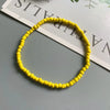 White Anklet for Women Colorful Girl Tiny Seed Beads Foot Bracelet Yellow Bohemian Anklet Gift Jewelry - Image 4