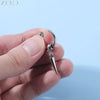Zemo 1 PC Punk Stainless Steel Clip-on Earrings Long Tassel Pendant Earring Taper Cross Feather No-Pierced Fake Piercing 12/14MM - Image 2