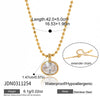 Oval Horse Eye Shape Zircon Pendant Necklace For Women Gold Plated Stainless Steel Necklace Jewelry Gift - Image 7
