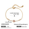 Color Shiny Cubic Zirconia Chain Bracelet Bangle Stainless Steel Women Wrist Jewelry - Image 11