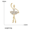 Enamel Ballerina Brooches for Women Pearl Elf Pins Rhinestone Girls Banquet Party Backpack Gift Jewelry Accessories - Image 28