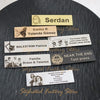 Custom Engrave Photo Text Adhesive Rectangular Plate Mailbox ID Door Tag Plate 70 20mm Stainless Steel Logo Nameplate Brooch - Image 1