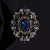 Vintage Baroque Geometric Crystal Zircon Brooches For Women Rhinestone Pins Party Office Accessory Practical Jewelry Gift - Image 2