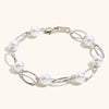 La. Muses Imitation Pearl Oval Buckle Chain Stainless Steel Women's Bracelet Pvd Plated Daily Jewelry Accessories - Image 7