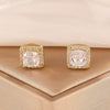 Zakol 6 Styles Sliver/Gold Color Shiny Cubic Zirconia Copper Ear Clips Geometric Square Heart Round CZ Stud Ear Accessories - Image 16