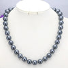 Jewelry for Women 12mm Black Imitation Pearls Necklace Bracelet Earring Set Girl Christmas Wedding Gift Design Manufacturing - Image 9
