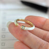 Silver Open Finger Ring Golden Clear CZ Square Droplet Geometric Punk For Women Jewelry Gift - Image 44