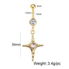 Stainless Steel Belly Button Ring Butterfly Pearl Shell Colorful Starfish Belly Button Ring Body Piercing Jewelry - Image 19